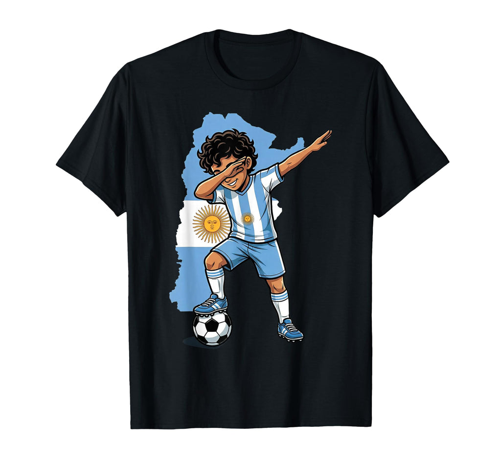 Argentina Soccer Dab Flag Football T-Shirt - Fun Novelty Design for Adults - T-Shirt, Sweatshirt, Hoodie
