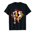 Dabbing Soccer Moldova Jersey Floral T-Shirt - Streetwear Style Men Women - T-Shirt, Sweatshirt, Hoodie