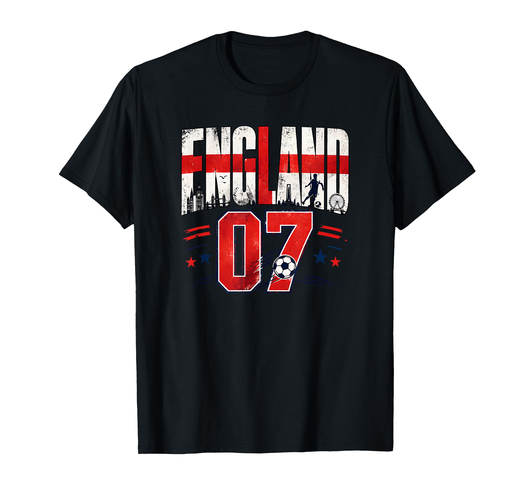 England Football 7 Soccer Lovers T-Shirt - Fun Novelty Design Men Women - T-Shirt, Sweatshirt, Hoodie