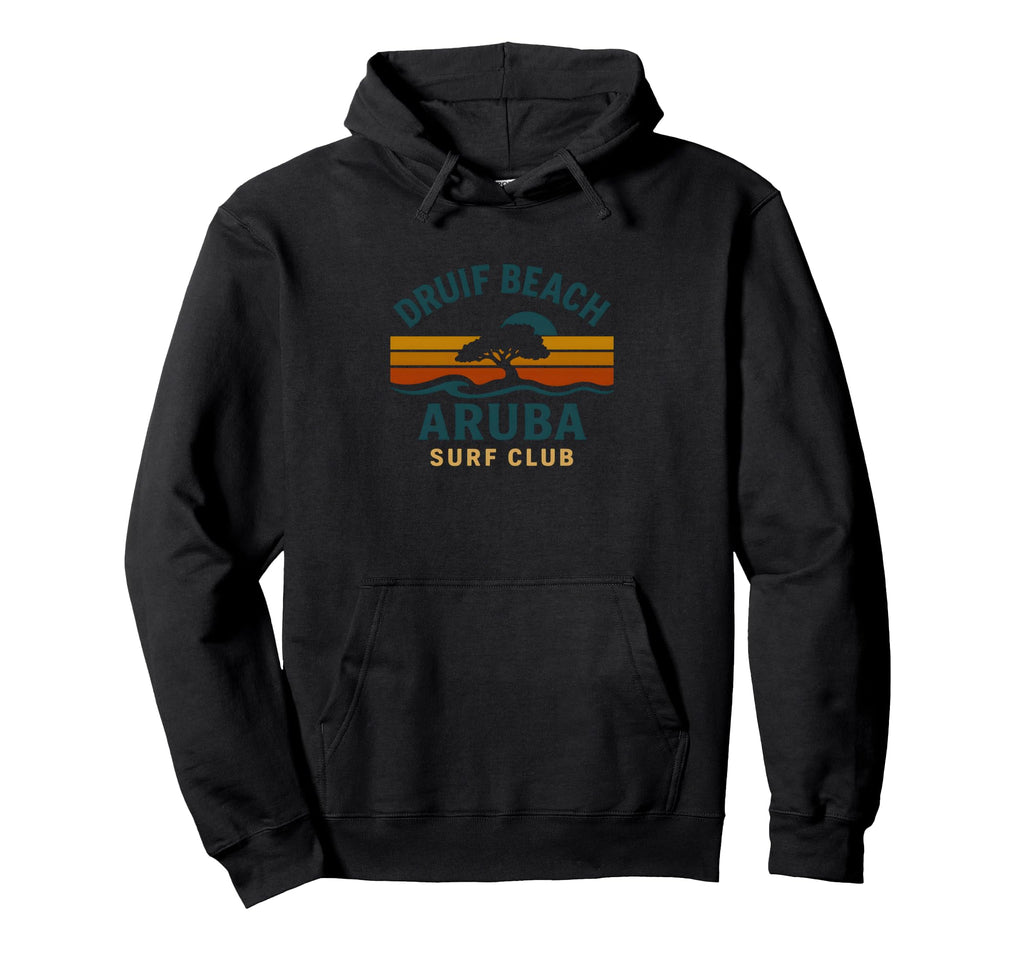 Druif Beach Aruba Surf Club Hoodie - Fun Novelty Design for Adults - T-Shirt, Sweatshirt, Hoodie