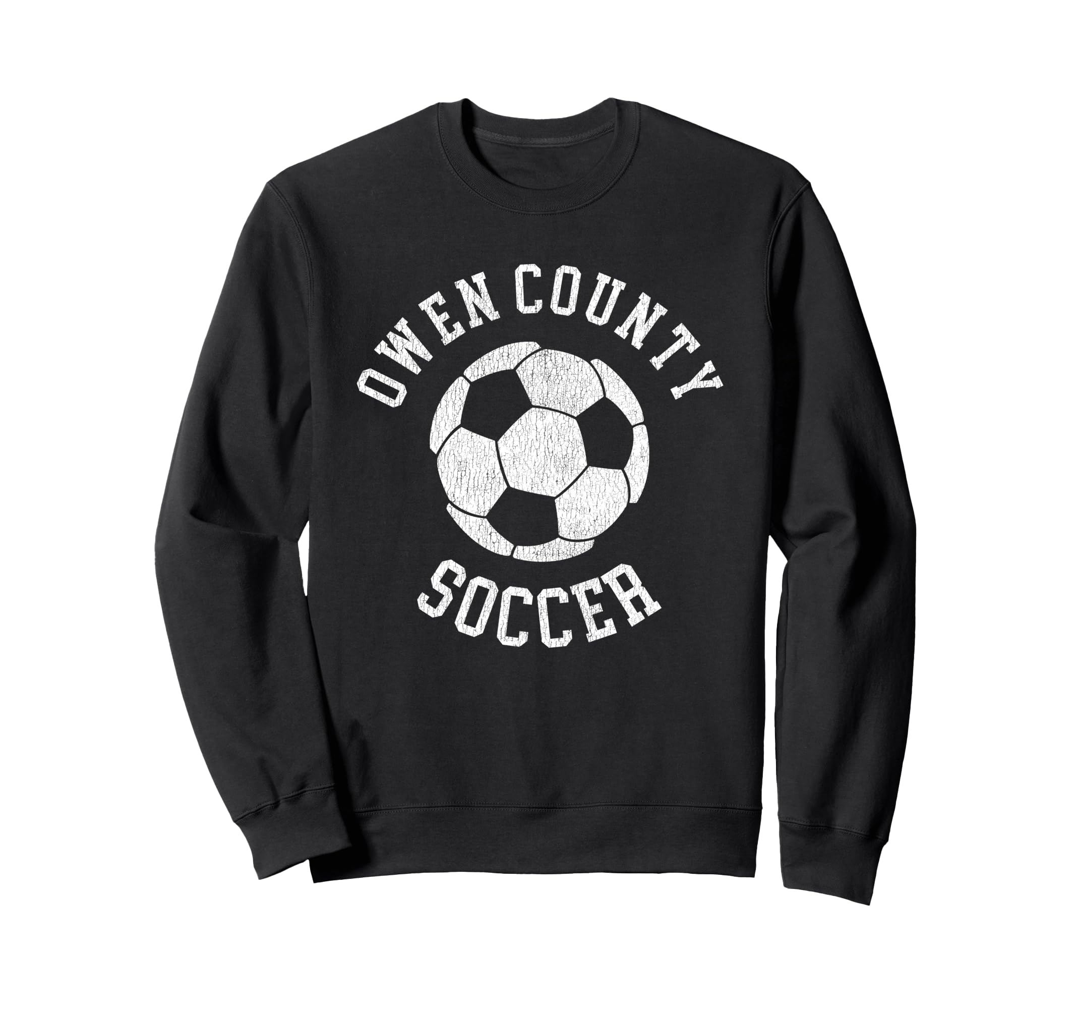 Owen County Soccer Distressed Sweatshirt - Casual Everyday Wear for Adults - T-Shirt, Sweatshirt, Hoodie