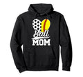 Ball Mom Soccer Softball Mom Softball Hoodie - Novelty Apparel Unisex - T-Shirt, Sweatshirt, Hoodie