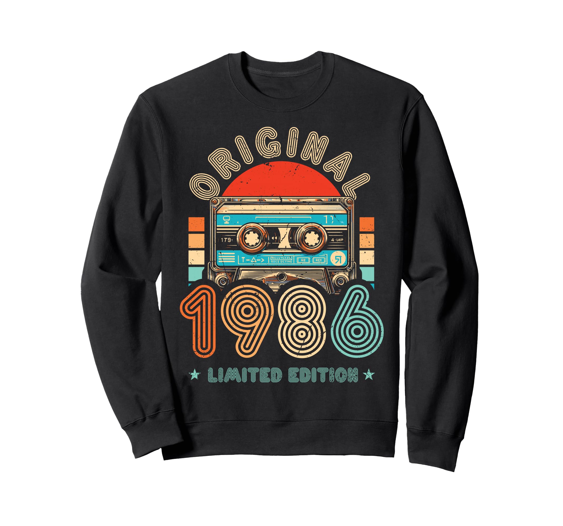 1986 Cassette Tape 40Th Birthday Sweatshirt - Casual Everyday Wear Unisex - T-Shirt, Sweatshirt, Hoodie