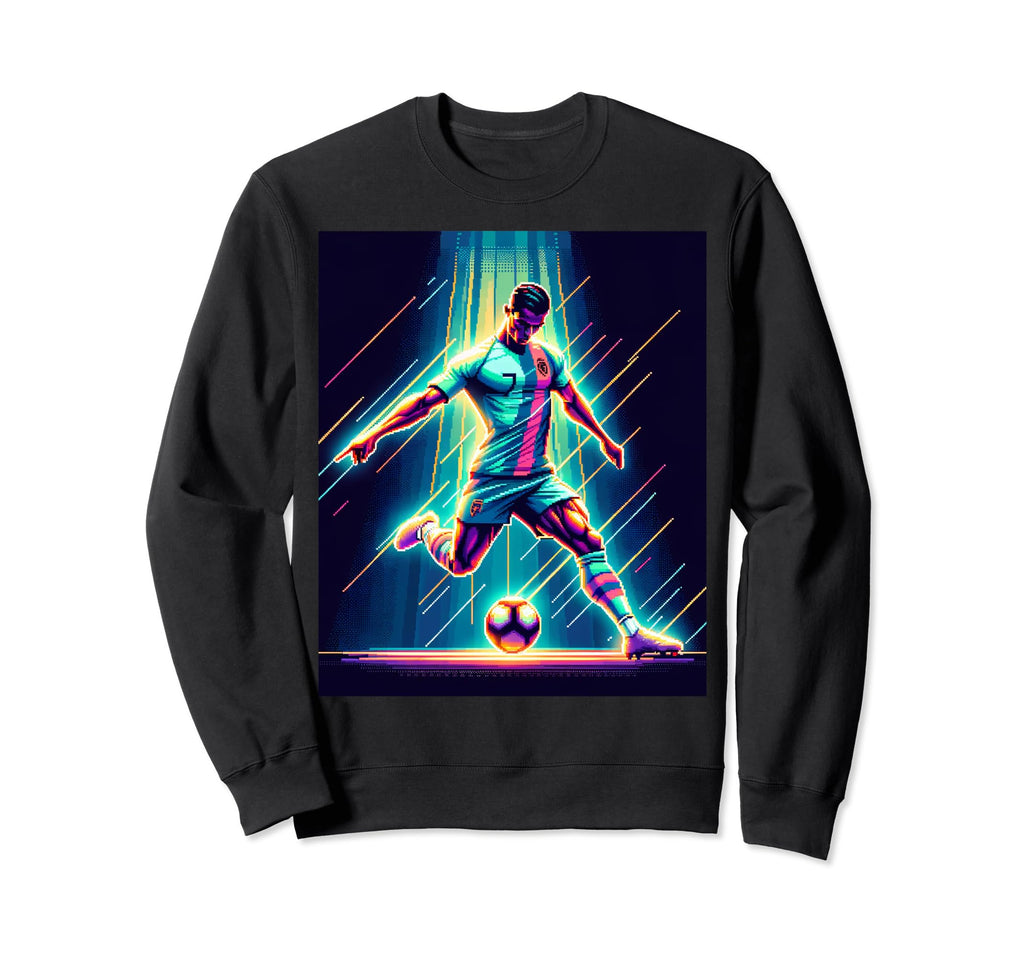 Football Star Gaming Arcade Sweatshirt - Aesthetic Graphic for Adults - T-Shirt, Sweatshirt, Hoodie