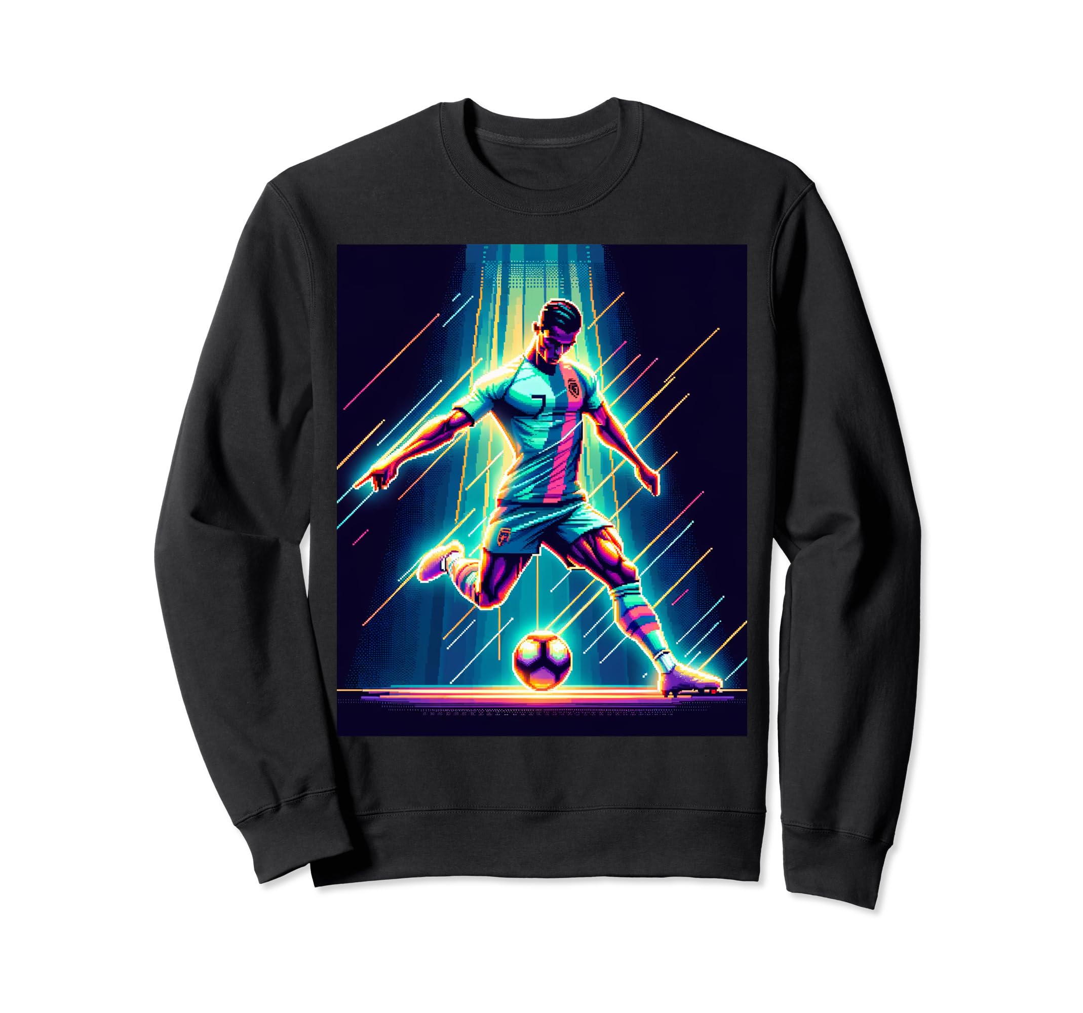 Football Star Gaming Arcade Sweatshirt - Aesthetic Graphic for Adults - T-Shirt, Sweatshirt, Hoodie