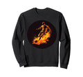 Burning Soccer Love Player And Sweatshirt - Minimalist Print for Adults - T-Shirt, Sweatshirt, Hoodie