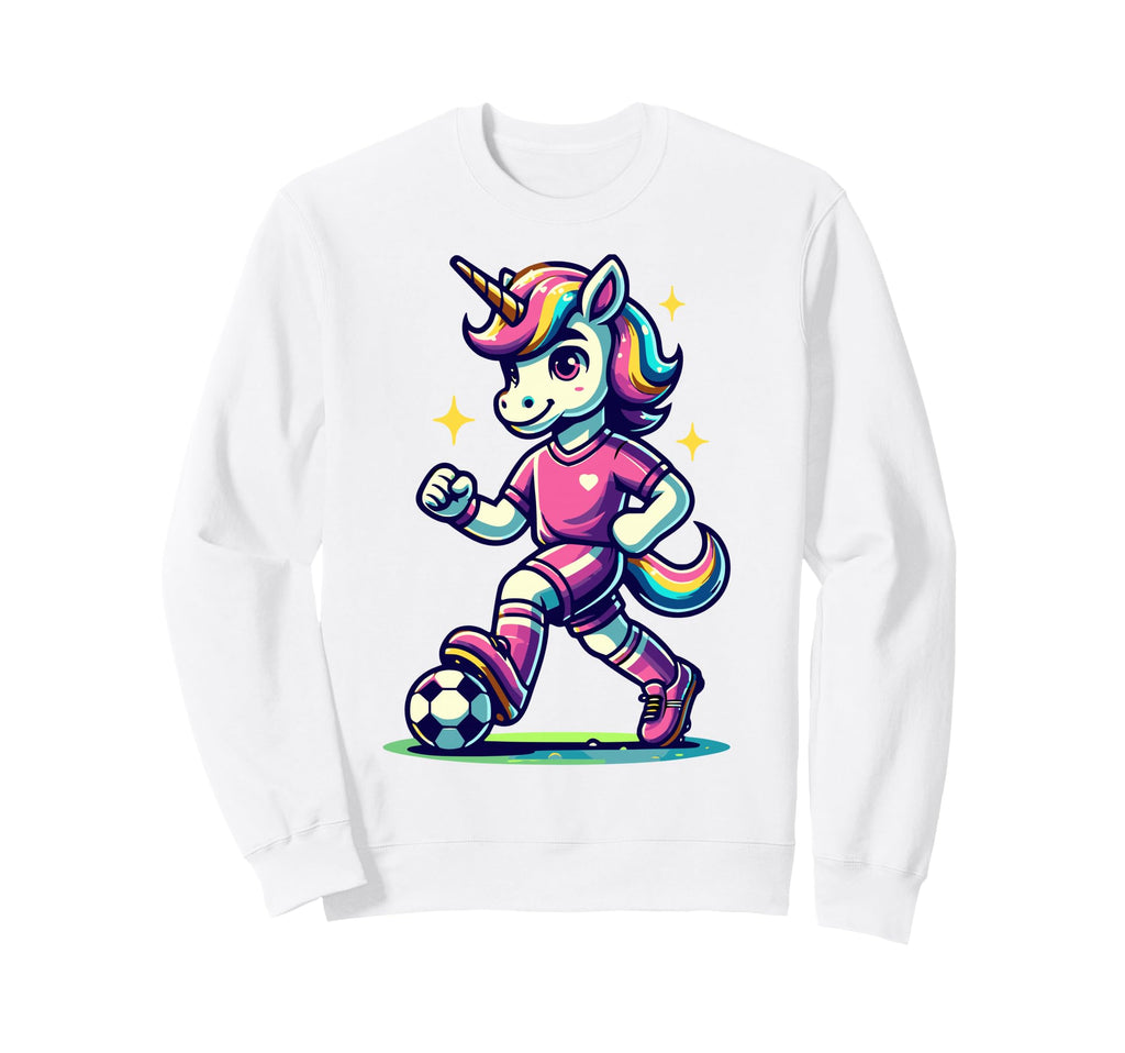 Footballer Unicorn Fans Soccer Team Sweatshirt - Graphic Print Unisex - T-Shirt, Sweatshirt, Hoodie