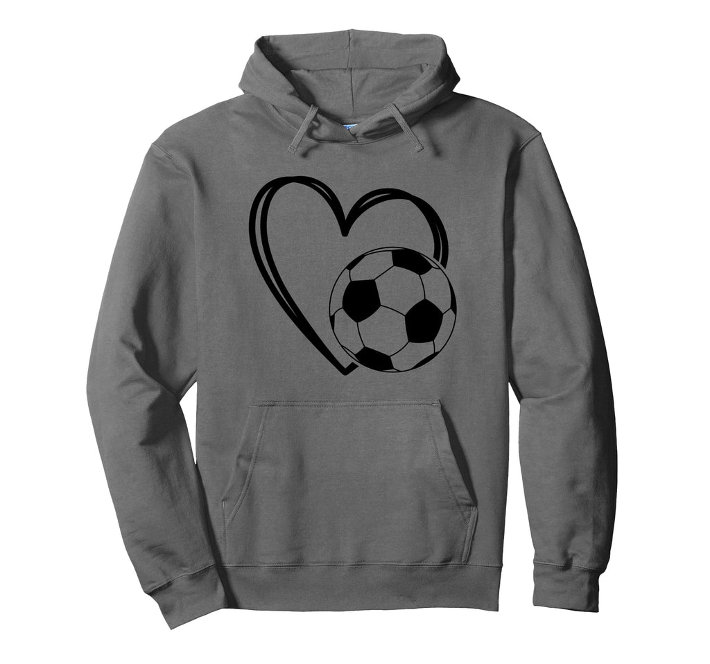 Soccer Ball Heart Soccer Mom Soccer Lover Hoodie - Custom Art Print Unisex - T-Shirt, Sweatshirt, Hoodie
