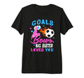 Gender Reveal Goals Or Bows Big T-Shirt - Fun Novelty Design for Adults - T-Shirt, Sweatshirt, Hoodie