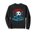 Goal Game Soccer Ball Net Sweatshirt - Custom Art Print for Adults - T-Shirt, Sweatshirt, Hoodie