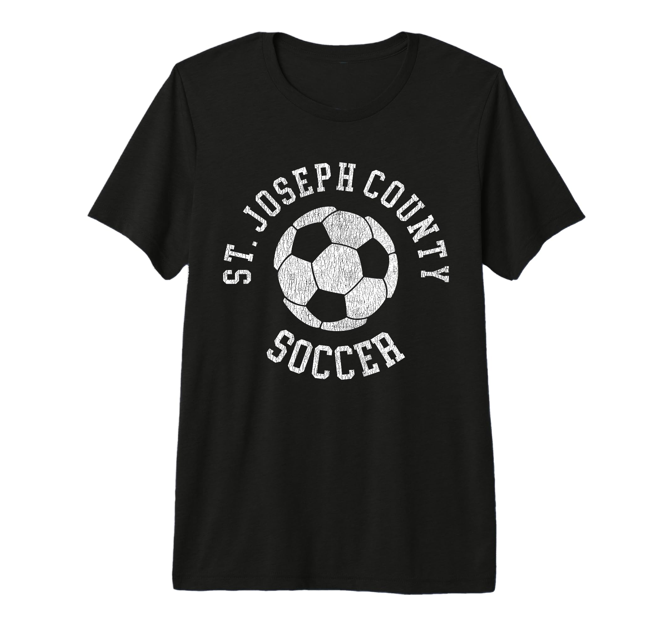 St Joseph County Soccer Distressed T-Shirt - Custom Art Print Men Women - T-Shirt, Sweatshirt, Hoodie