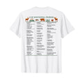 Us National Parks Checklist List T-Shirt - Novelty Apparel for Adults - T-Shirt, Sweatshirt, Hoodie