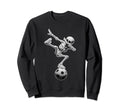 Dabbing Skeleton Soccer Spooky Sweatshirt - Graphic Print for Adults - T-Shirt, Sweatshirt, Hoodie