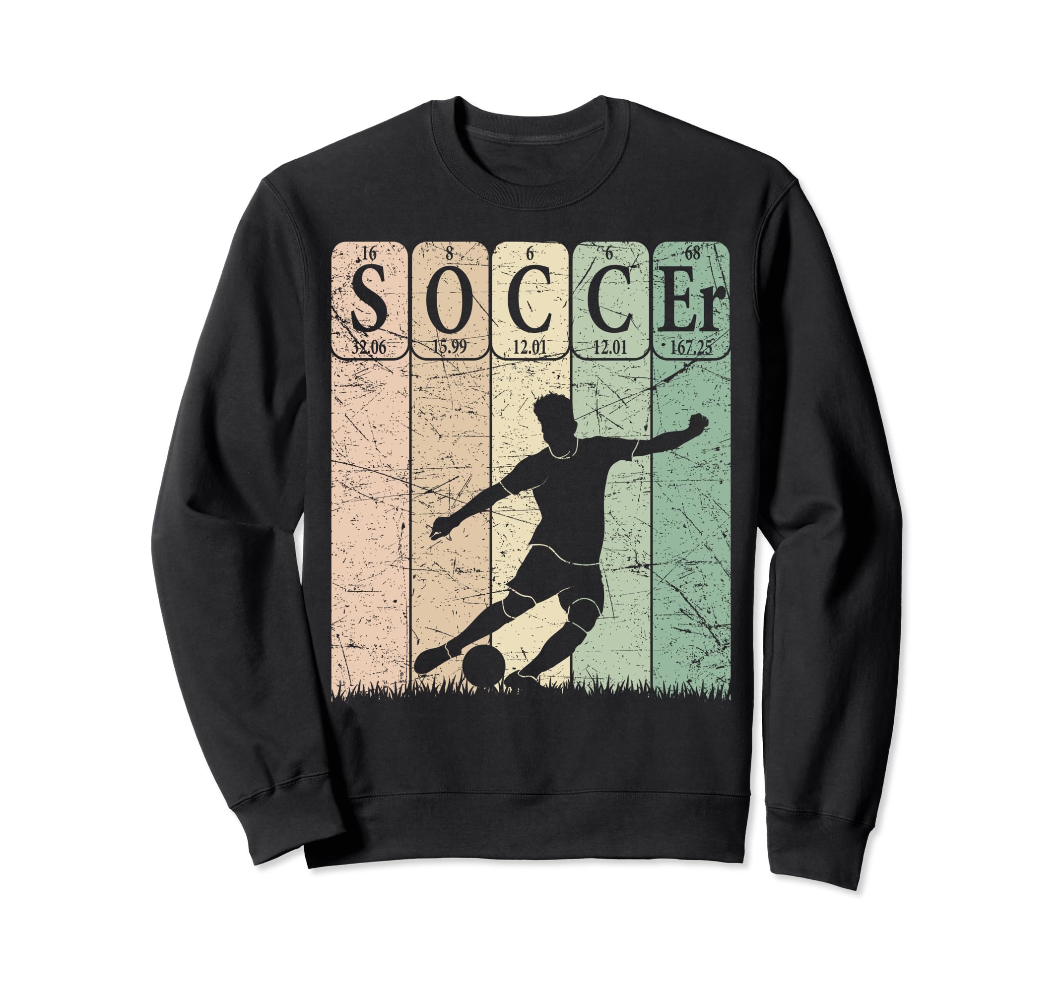 Soccer Periodic Table Elements Sweatshirt - Aesthetic Graphic Men Women - T-Shirt, Sweatshirt, Hoodie