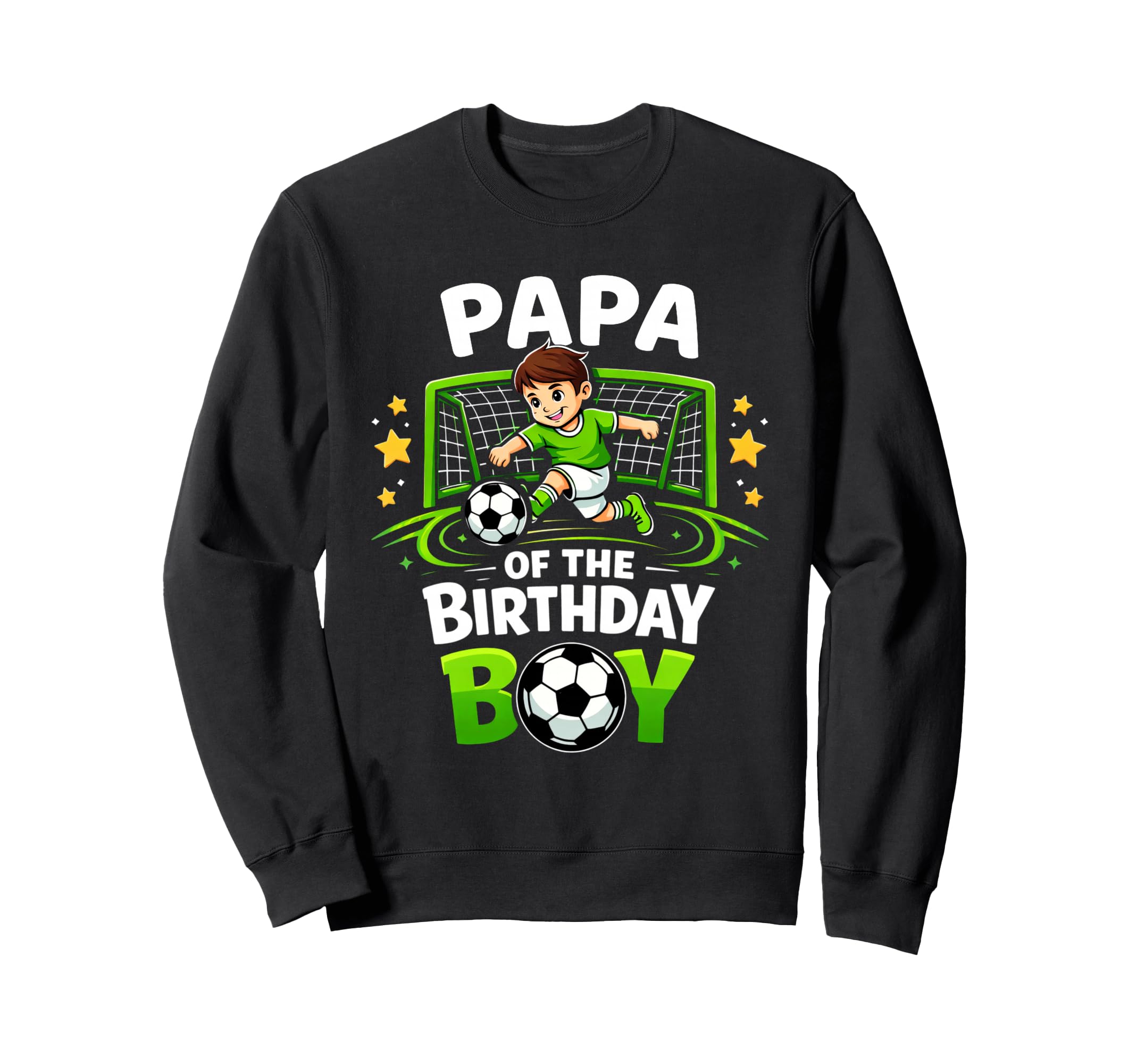 Papa Birthday Soccer Ball Funny Sweatshirt - Minimalist Print Unisex - T-Shirt, Sweatshirt, Hoodie