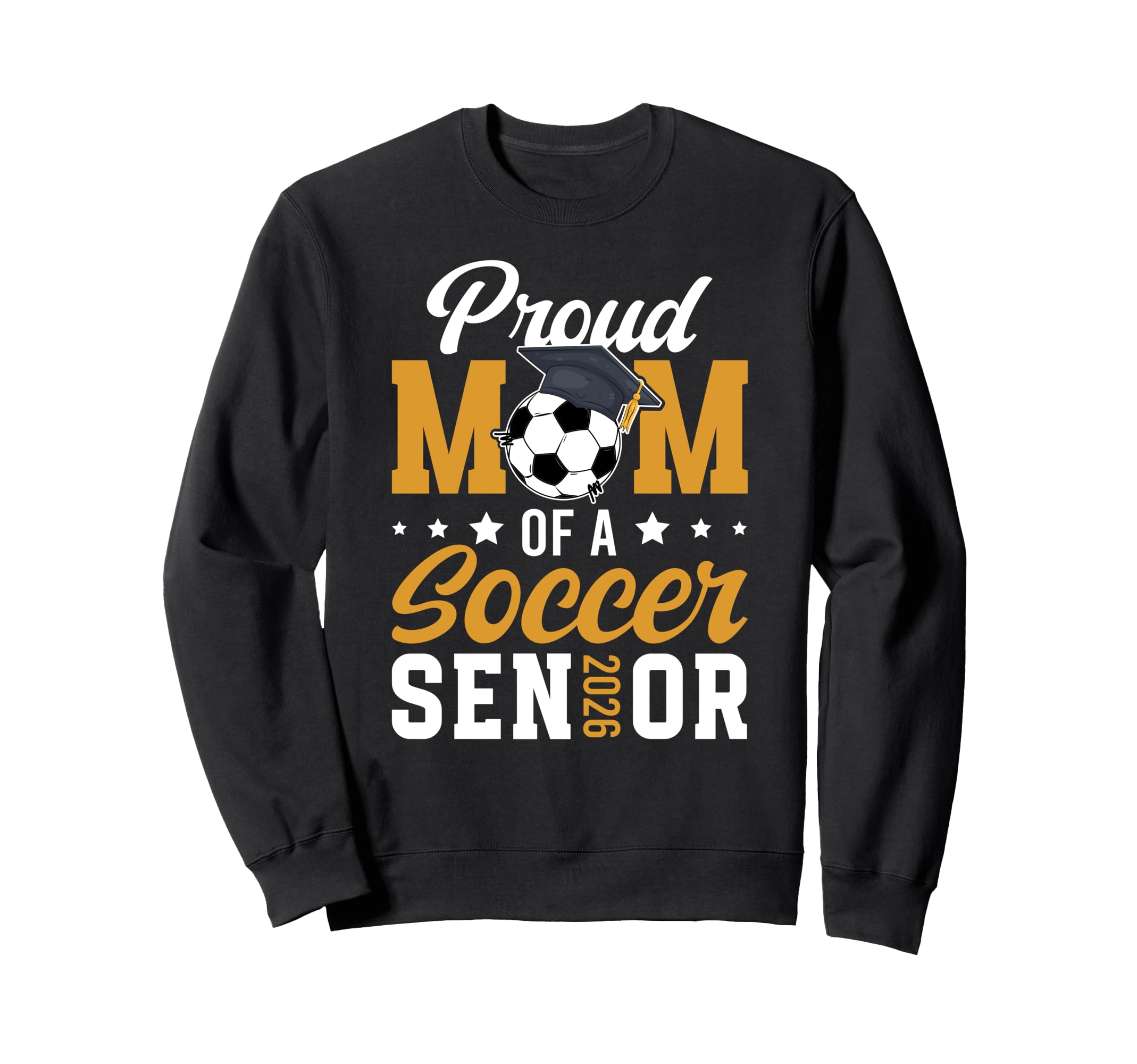 Mom Soccer Senior Mom 2026 Soccer Sweatshirt - Minimalist Print for Adults - T-Shirt, Sweatshirt, Hoodie