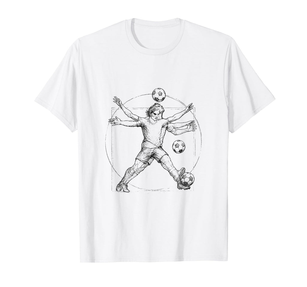 Vitruvian Soccer Futbol Love T-Shirt - Streetwear Style Unisex - T-Shirt, Sweatshirt, Hoodie