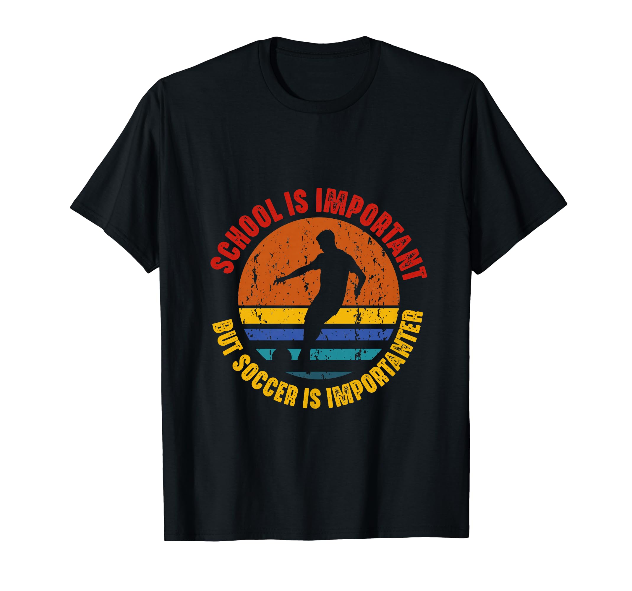 School Is Important But Soccer Is T-Shirt - Minimalist Print Men Women - T-Shirt, Sweatshirt, Hoodie