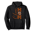 Cheer Mom Orange Black White Leopard Hoodie - Trendy Graphic Unisex - T-Shirt, Sweatshirt, Hoodie