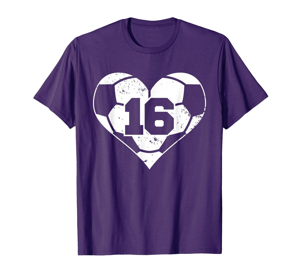 Soccer Number 16 Jersey Funny Soccer T-Shirt - Aesthetic Graphic Men Women - T-Shirt, Sweatshirt, Hoodie