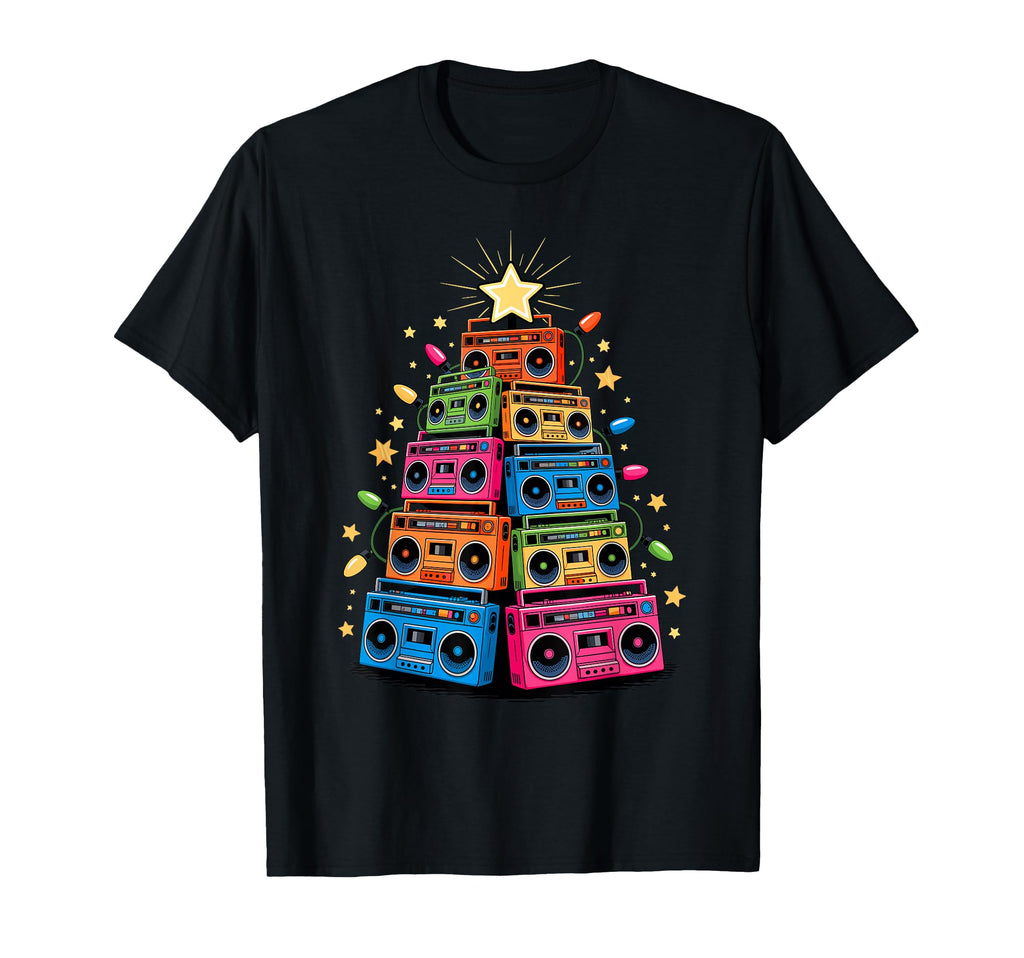 Tree Boombox Old School 90S Music Hip Hop T-Shirt - Graphic Print Unisex - T-Shirt, Sweatshirt, Hoodie