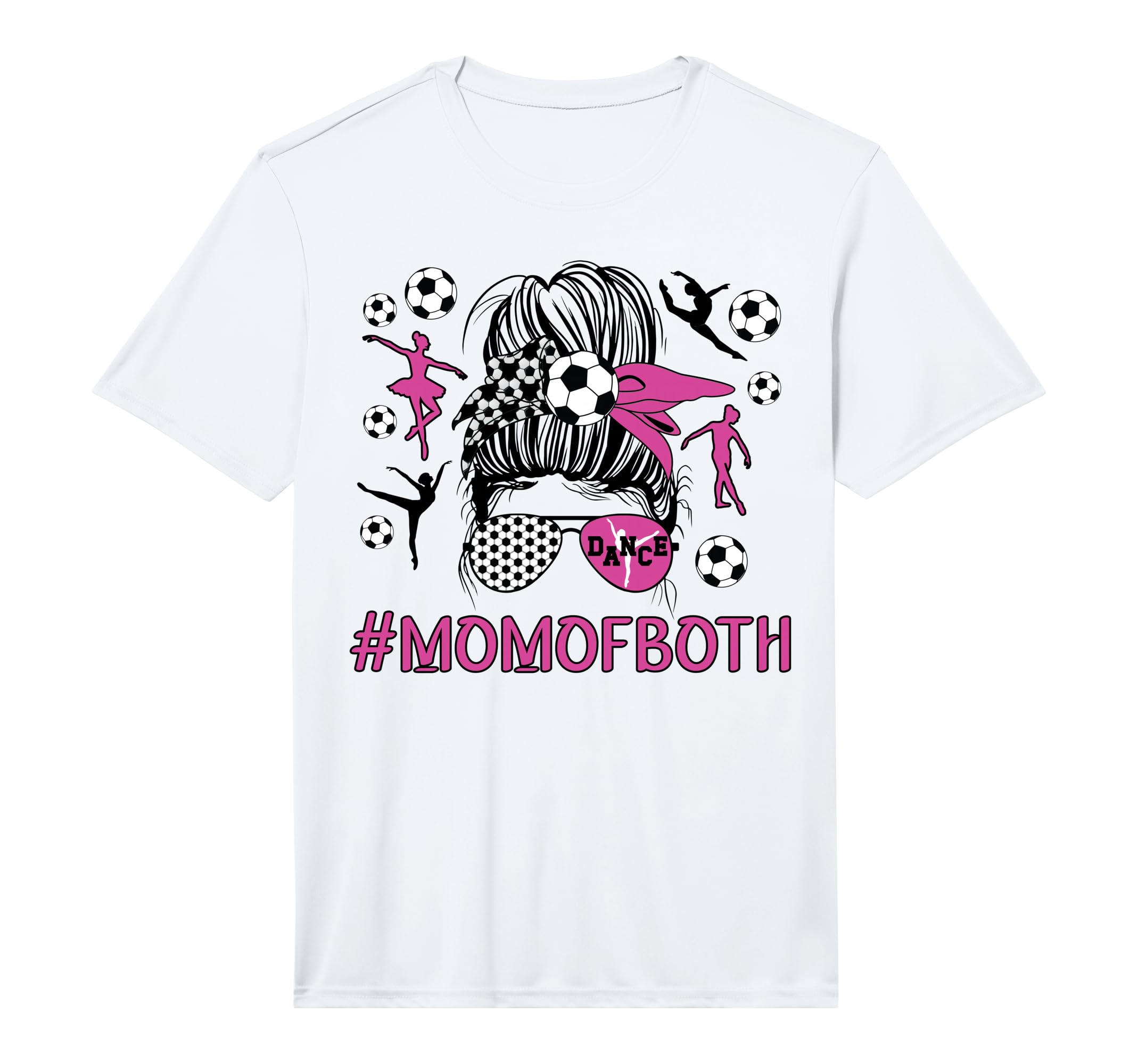 Mens Mom Both Dancer And Soccer Player T-Shirt - Trendy Graphic for Adults - T-Shirt, Sweatshirt, Hoodie