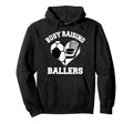 Busy Raising Ballers Soccer Hockey Hoodie - Fun Novelty Design for Adults - T-Shirt, Sweatshirt, Hoodie