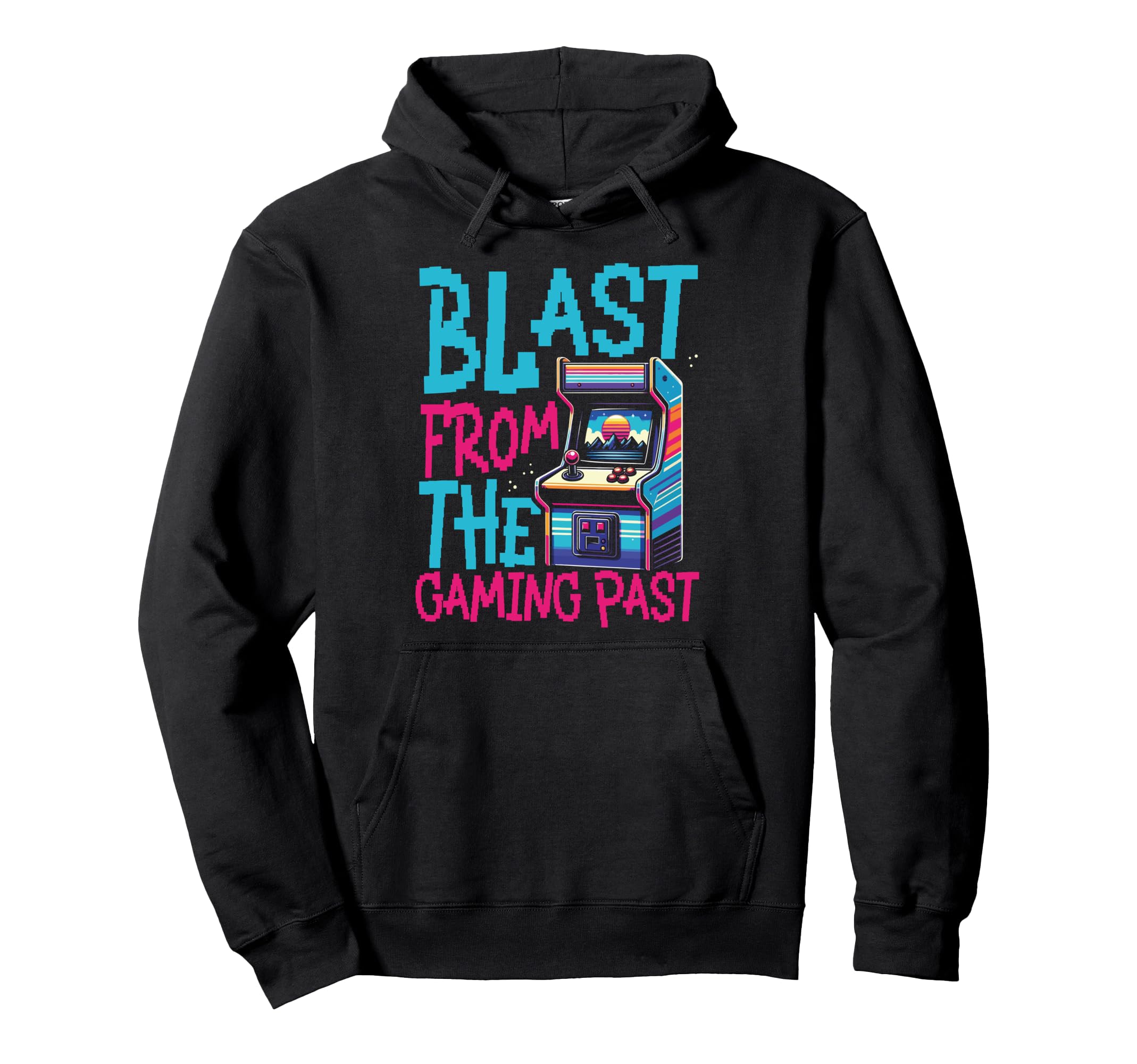 80S Arcade Nostalgia Pixel Art Video Hoodie - Minimalist Print Men Women - T-Shirt, Sweatshirt, Hoodie
