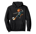 Pumpkin Soccer Skeleton Funny Halloween Hoodie - Minimalist Print Unisex - T-Shirt, Sweatshirt, Hoodie