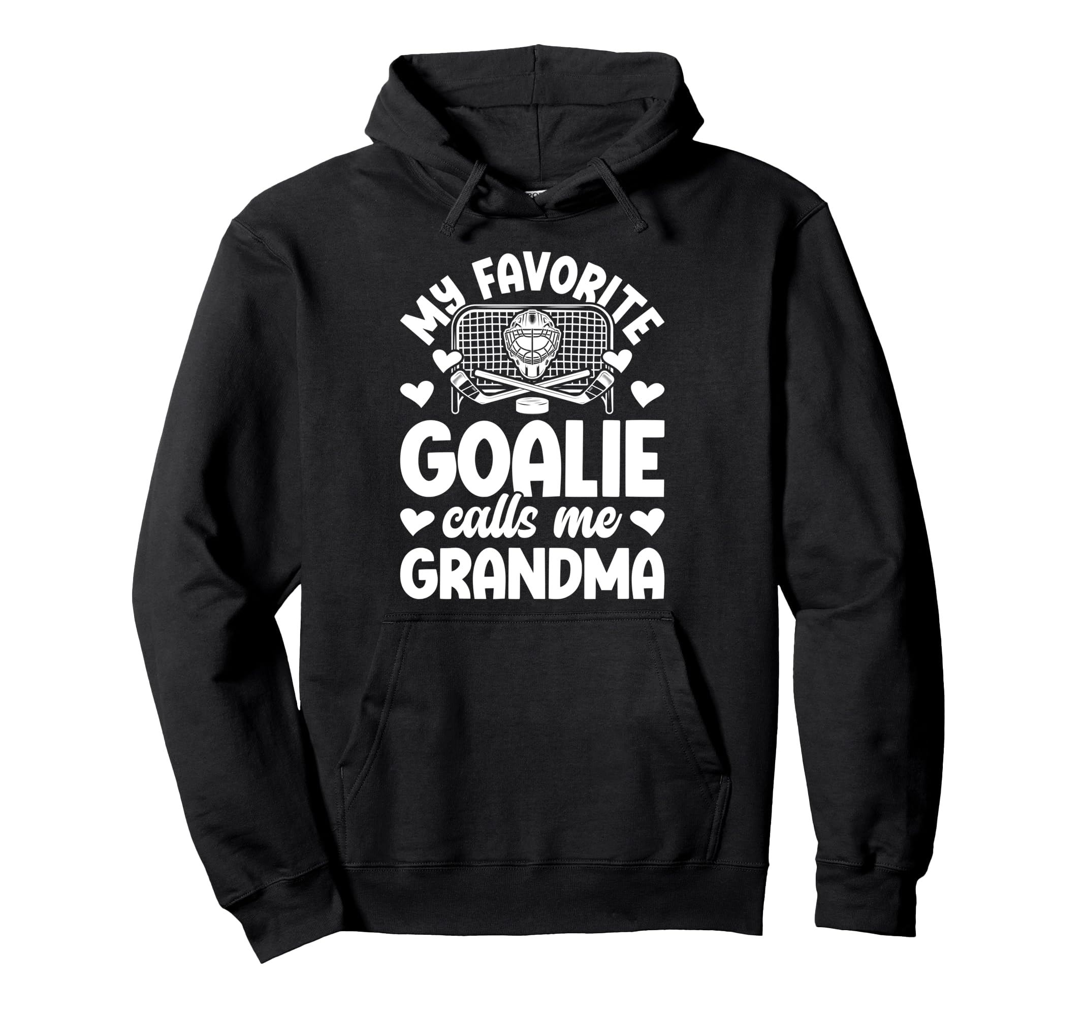 Proud Ice Hockey Goalie Grandma Hockey Hoodie - Unique Graphic Unisex - T-Shirt, Sweatshirt, Hoodie