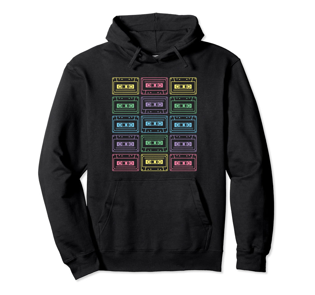 80S 90S Cassette Tape 1980S 1990S Hoodie - Novelty Apparel for Adults - T-Shirt, Sweatshirt, Hoodie
