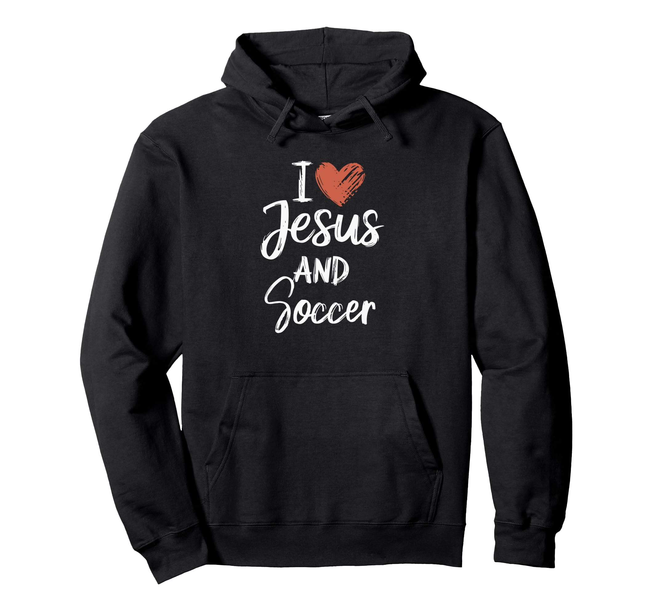 I Love Jesus And Soccer Christian Hoodie - Aesthetic Graphic Unisex - T-Shirt, Sweatshirt, Hoodie