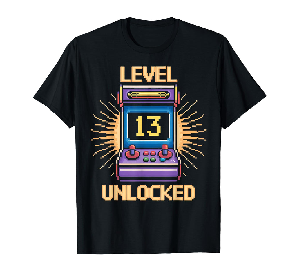 Level 13 Unlock Birthday Gamer 13 T-Shirt - Fun Novelty Design for Adults - T-Shirt, Sweatshirt, Hoodie