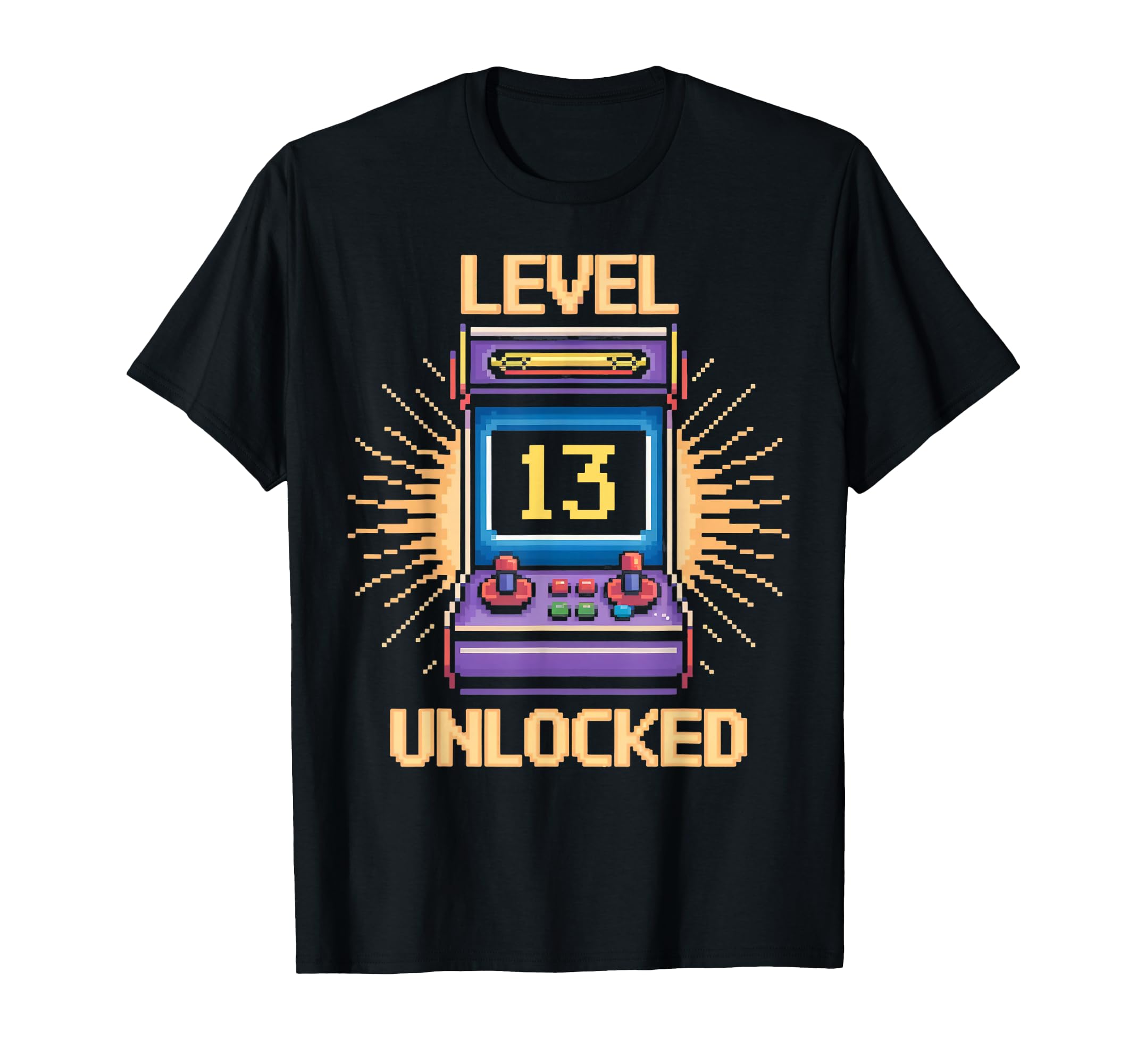 Level 13 Unlock Birthday Gamer 13 T-Shirt - Fun Novelty Design for Adults - T-Shirt, Sweatshirt, Hoodie
