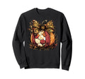 Fall Soccer Leopard Pumpkin Sweatshirt - Casual Everyday Wear Unisex - T-Shirt, Sweatshirt, Hoodie
