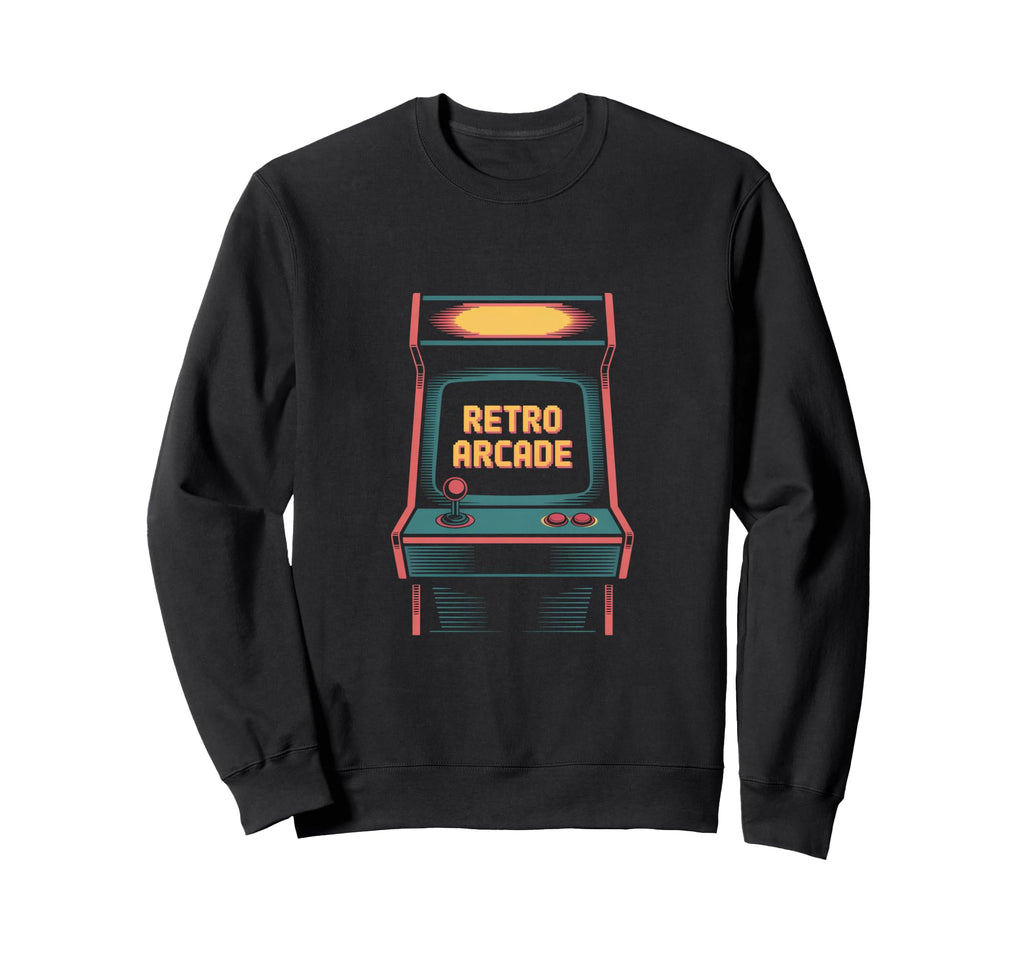 Arcade Pixel Joystick Cabinet Sweatshirt - Casual Everyday Wear for Adults - T-Shirt, Sweatshirt, Hoodie