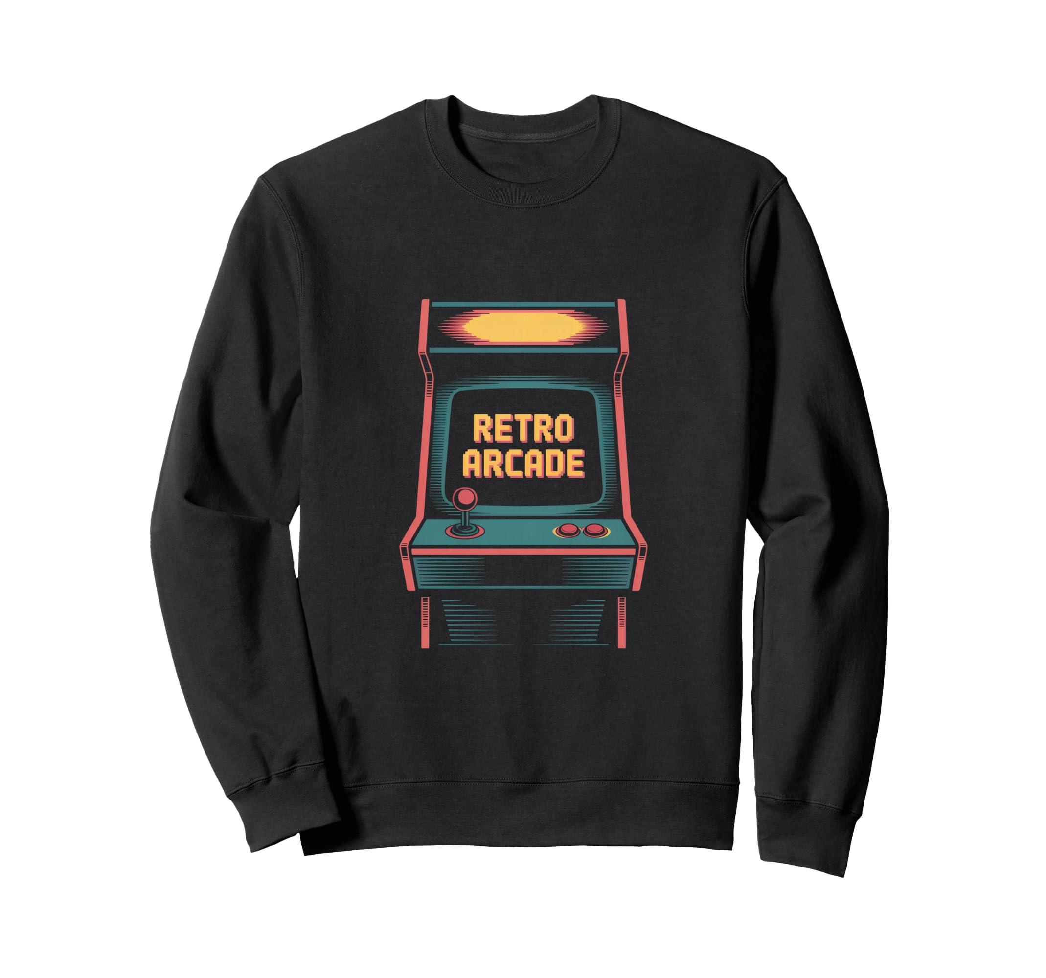 Arcade Pixel Joystick Cabinet Sweatshirt - Casual Everyday Wear for Adults - T-Shirt, Sweatshirt, Hoodie
