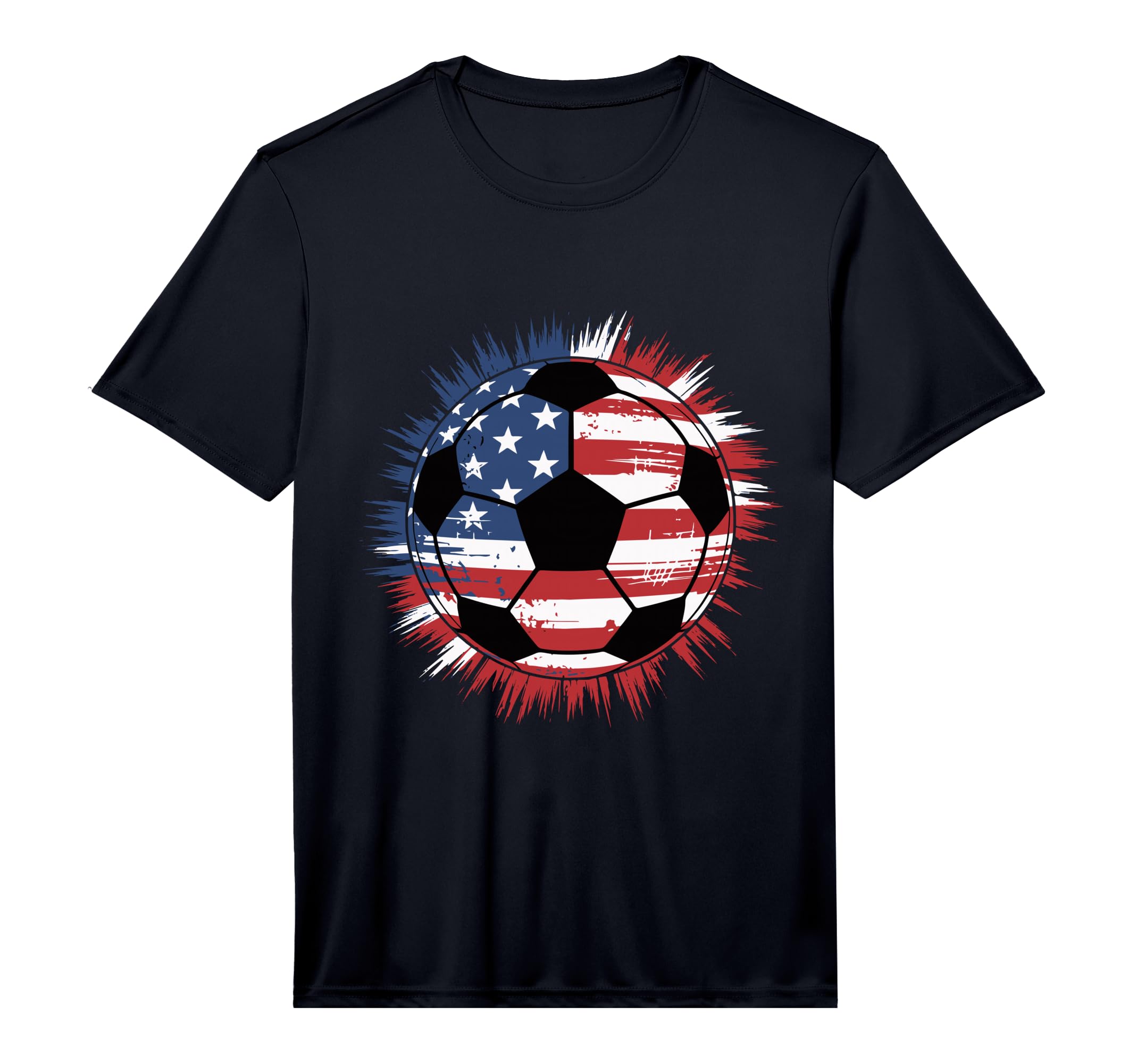 Patriotic Soccer 4Th July Usa American T-Shirt - Minimalist Print Unisex - T-Shirt, Sweatshirt, Hoodie