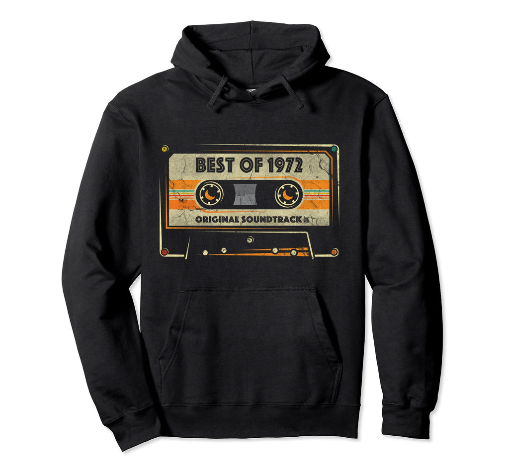 Best 1972 50Th Birthday Cassette Tape 50 Hoodie - Aesthetic Graphic Unisex - T-Shirt, Sweatshirt, Hoodie