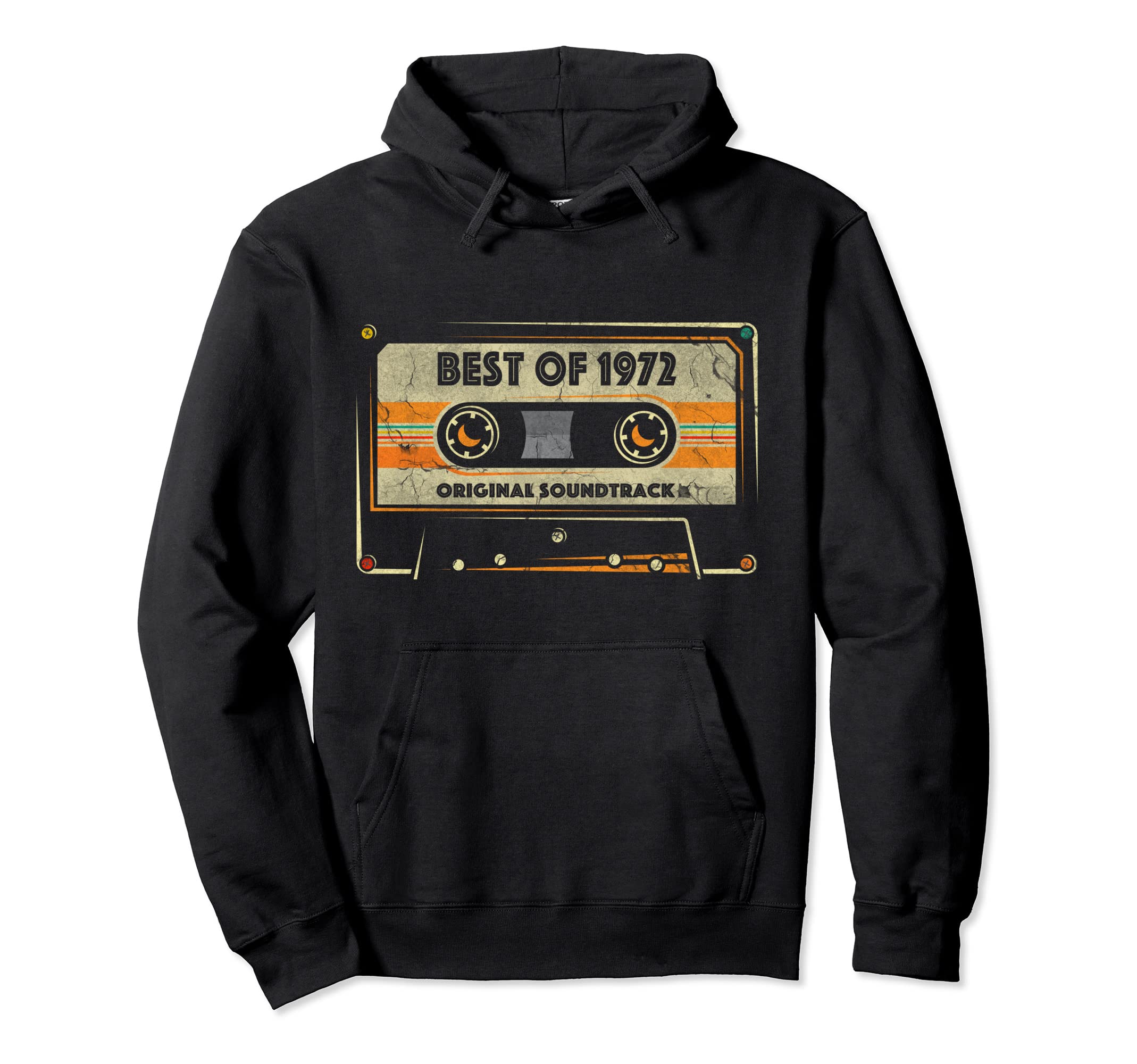 Best 1972 50Th Birthday Cassette Tape 50 Hoodie - Aesthetic Graphic Unisex - T-Shirt, Sweatshirt, Hoodie