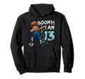 Dabbing Birthday Soccer 13Th Birthday 13 Hoodie - Unique Graphic Men Women - T-Shirt, Sweatshirt, Hoodie