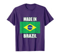 Made Brazil Brasil Soccer National Flag T-Shirt - Trendy Graphic for Adults - T-Shirt, Sweatshirt, Hoodie
