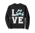 Love Cartoon Football Sunglasses Sweatshirt - Trendy Graphic for Adults - T-Shirt, Sweatshirt, Hoodie