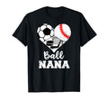 Ball Nana Heart Funny Soccer T-Shirt - Fun Novelty Design Men Women - T-Shirt, Sweatshirt, Hoodie