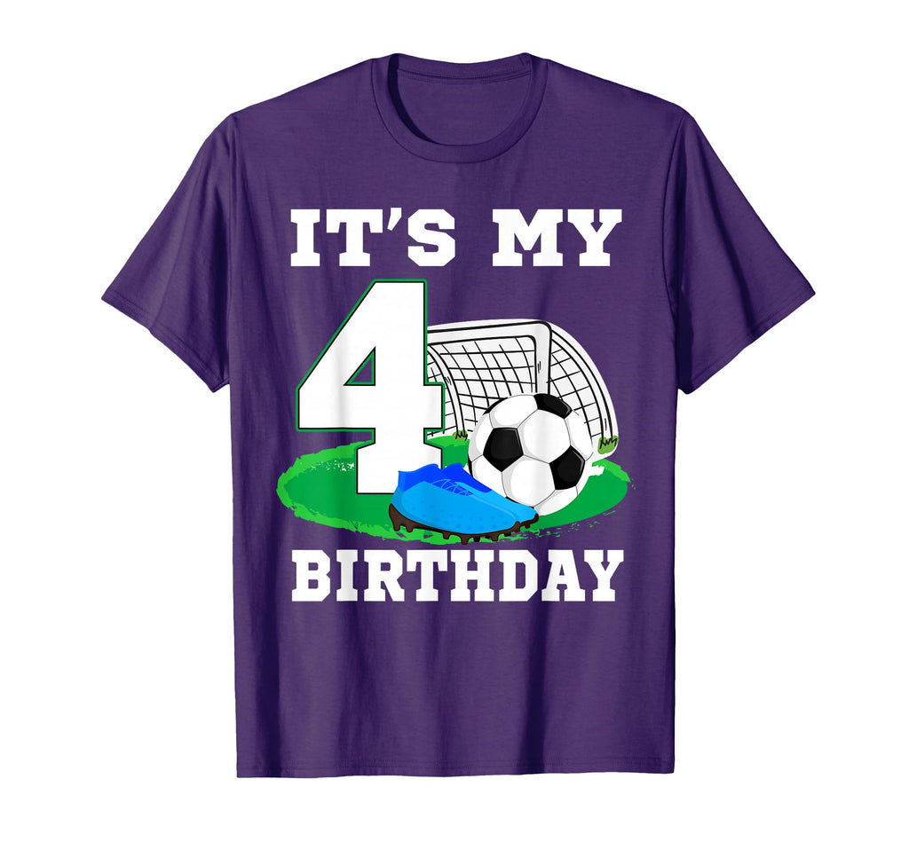 Its My 4 Year Old Birthday Soccer T-Shirt - Fun Novelty Design for Adults - T-Shirt, Sweatshirt, Hoodie