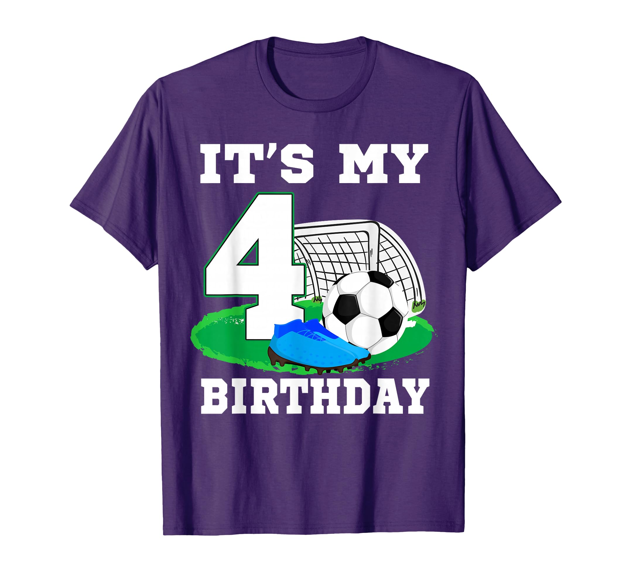Its My 4 Year Old Birthday Soccer T-Shirt - Fun Novelty Design for Adults - T-Shirt, Sweatshirt, Hoodie