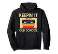 Old School Hip Hop Cassette Music 70S 80S Hoodie - Minimalist Print Unisex - T-Shirt, Sweatshirt, Hoodie