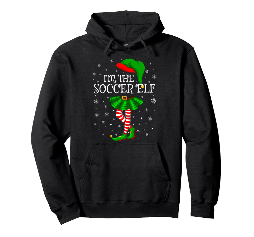 Soccer Elf Family Group Pajama Hoodie - Novelty Apparel Men Women - T-Shirt, Sweatshirt, Hoodie