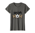 Leopard Soccer Mom Soccer Ball Game T-Shirt - Streetwear Style for Adults - T-Shirt, Sweatshirt, Hoodie