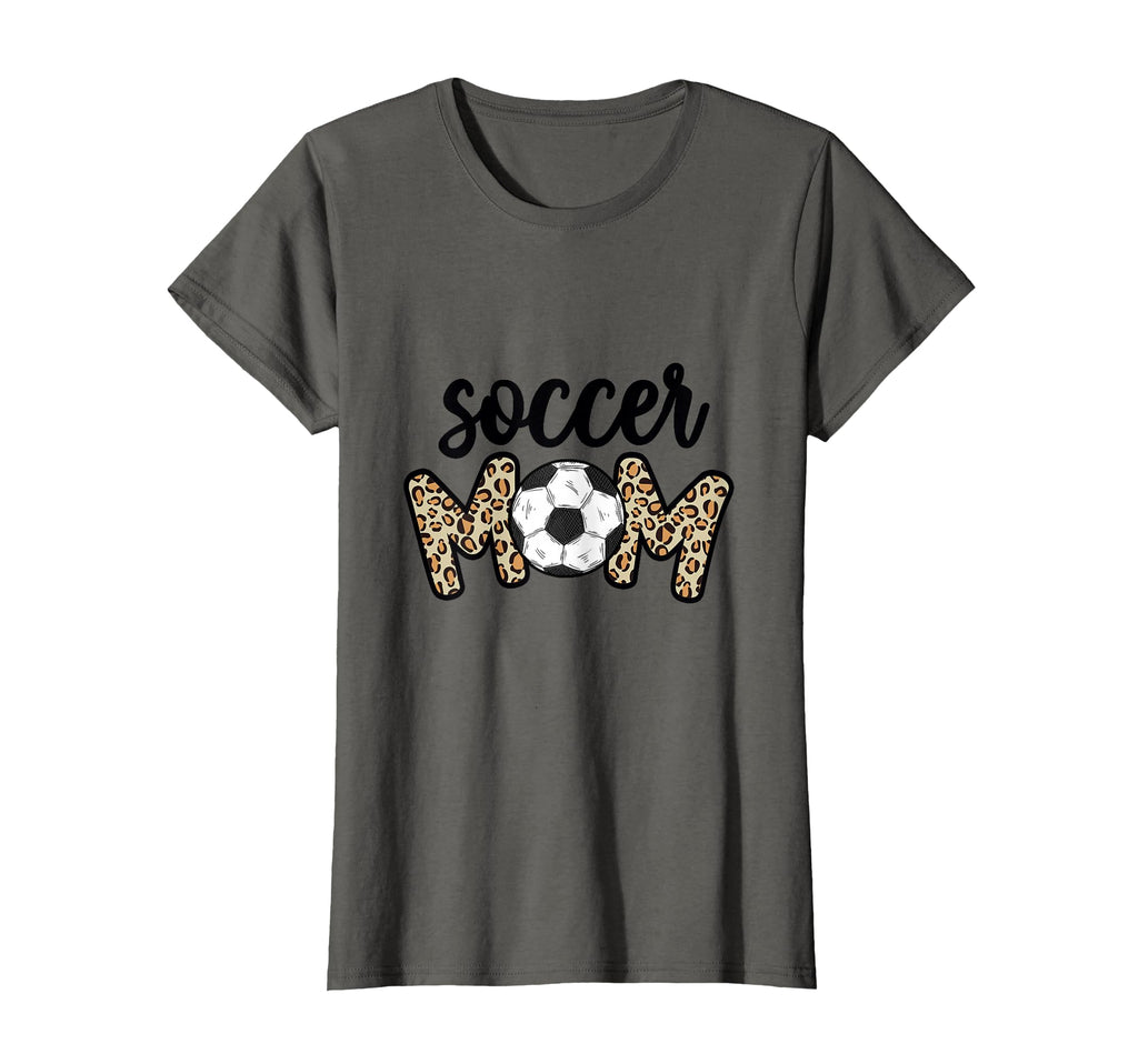 Leopard Soccer Mom Soccer Ball Game T-Shirt - Aesthetic Graphic for Adults - T-Shirt, Sweatshirt, Hoodie